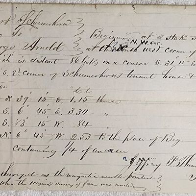 Doc # 100 Survey Documents P2-of-2: Schermerhorn survey page 2.