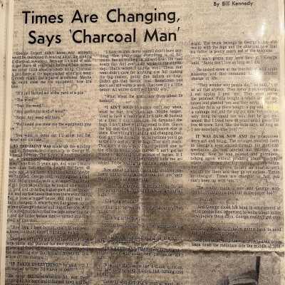 Undated article by noted local author William Kennedy. p.1. Source unknown. Could be Albany Times Union.
