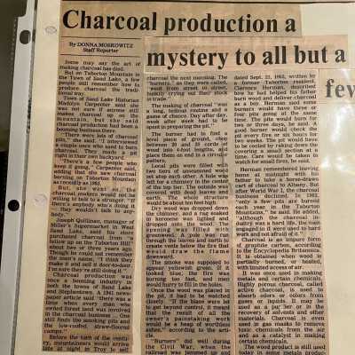 Article in The Times Record, August 26, 1985, p.1