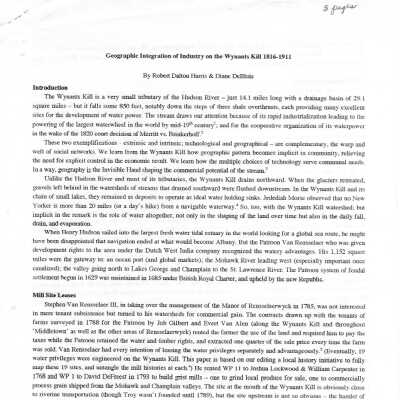 Robert Dalton Harris and Diane DeBlois Research Publications