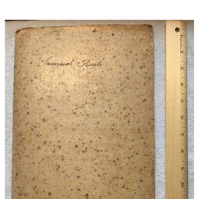 Samuel Rush 1835 Manuscript: Forty-six-page high-resolution PDF of schoolwork completed by Samuel Rush detailing the meticulous, disciplined, and structured manner in which mathematics were once taught.  The elegant combination of penmanship and logic are truly amazing.  The PDF also includes several loose-leaf papers and documents that include homework scrap paper, religious teachings, and poetry.