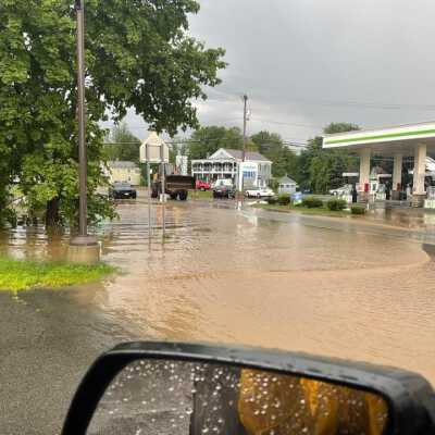 Intersection Routes 43 and 66 - 3: Flooding in and around the Cumberland Farms Store