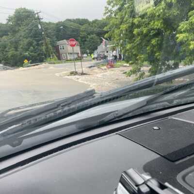 Intersection Routes 43 and 66 - 6: Flooding in and around the Cumberland Farms Store