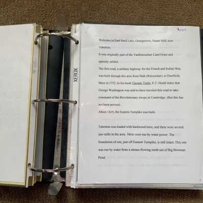 Script for a Taborton related presentation.: Likely compiled by Madolyn Carpenter