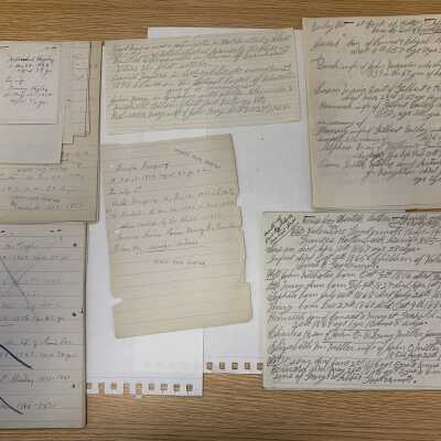 Example of the handwritten records