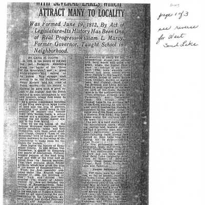 Lena H. Coons - Troy Times - September 1, 1963, Actual Article.