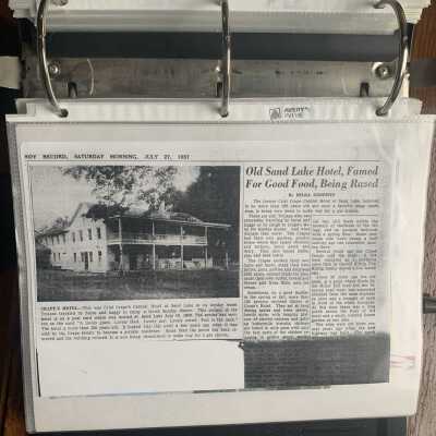 July 27, 1957, Troy Record article regarding demolition of the Crist Crape Central Hotel