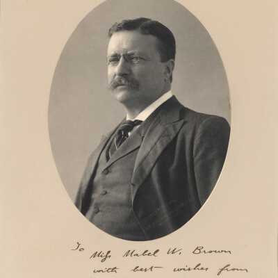 High Resolution Theodore Roosevelt Photo: Professionally created in 2022 copy via Bob Moore of the Town Historian's Office.