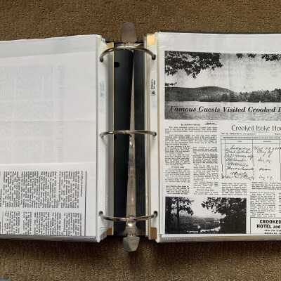 1962 Record newspaper article regarding Theodore Roosevelt visiting the Crooked Lake Hotel