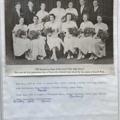APHS Graduating Class 1933