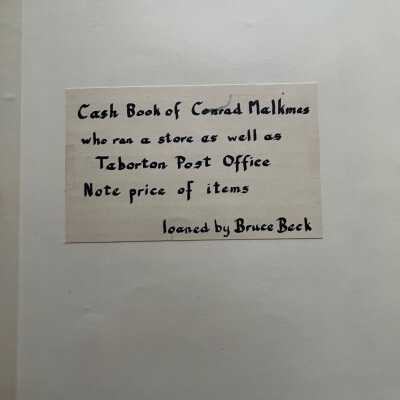 Taborton Store Cash Book