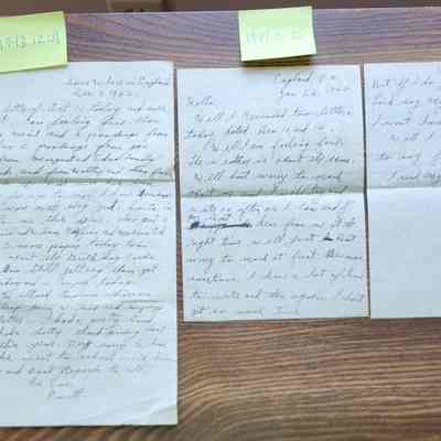 First Two Letters: Dated December 9th, 1943, and January 26th, 1944.