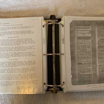 Left - 1891 Flood recollections continued: Right - Manor of Rensselaerwyck history article
