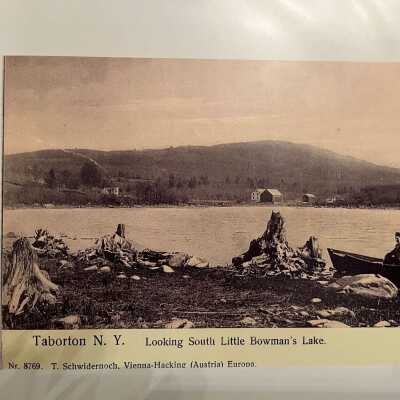 c. 1900-1910 postcard of "Little Bowman's Lake."