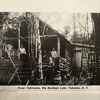 Undated photo of "Camp Furhman" on Big Bowman Pond