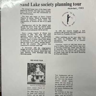 October 1983 article in SLHS Historical Highlights Newsletter