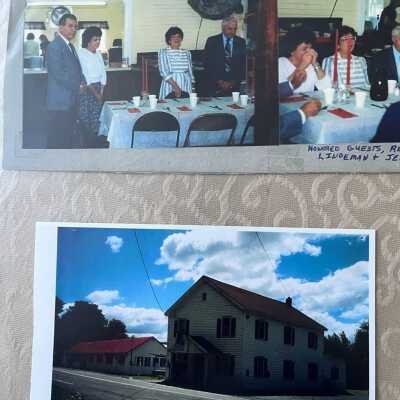 Church event and church hall, undated