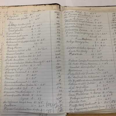 A. W. Robins & Co. Journal - Example page 4: Appears to list inventories.