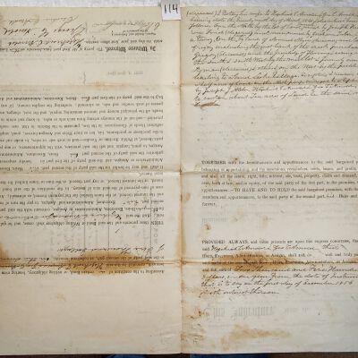 Doc # 114 Indenture (Continued) 1855-12-01 P1-of-2: Arnold agreement reverse pages.