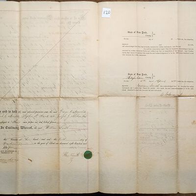 Doc # 120 Indenture (Continued) 1855-03-10 P2-of-2: Reverse side and pages.