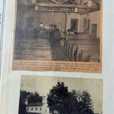 "Remodeled interior of a 105-year old church" Troy Times Record, Dec 24, 1957