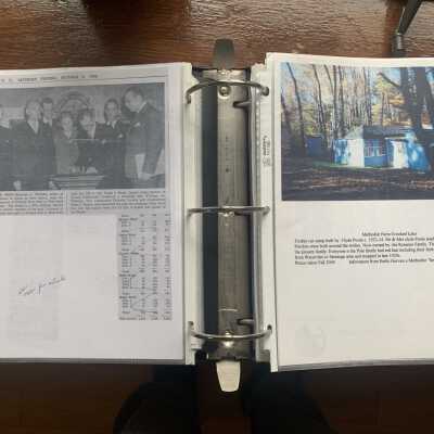 Founding of Lt. Perry Williams VFW Post news Article and Methodist Farm Photo