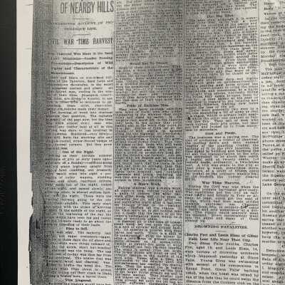 Former Industry of Nearby Hills, Charcoal Production Article - Close Up: The Troy Record July 17, 1916