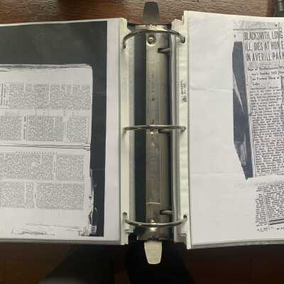 March 9, 1939, Obituary of Blacksmith Bartholowmew Warren