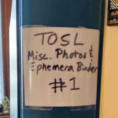 Letters Storage Binder: TOSL (Town of Sand Lake) Miscellaneous Photos and Ephemera Binder #1 in which the original Everett W. Gazaw WWII letters are stored.