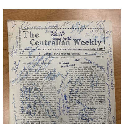 Signed Centralian Weekly June 13, 1956