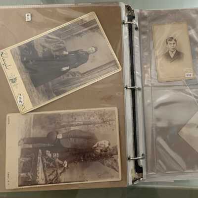 PPB Pages 75 and 76: Numbered, but no annotations provided, historic photographs.   Please let SLHS know if you can help curate them.