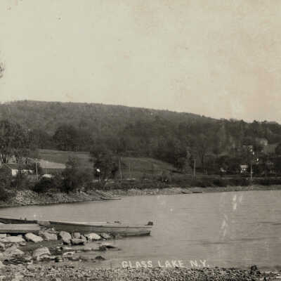 Glass Lake, NY #2: Glass Lake, NY, postcard.  Specimen 2 of 2.