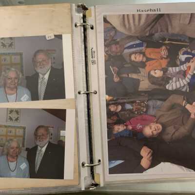 PPB Pages 55 and 56: Left side (99) Senior Citizens meeting.  Right side Democratic Party Rally featuring Senator Hillary Clinton.