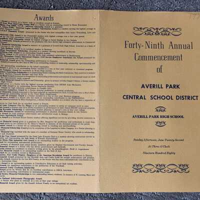 SLHS Student Awards and APHS Commencement Programs 1980 - 1989