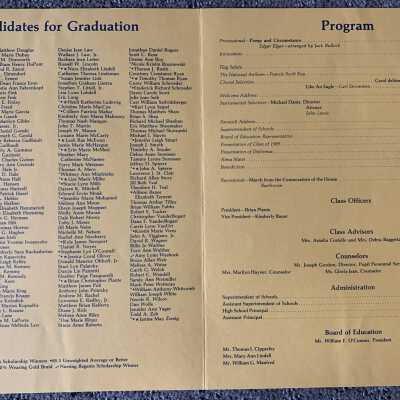 APHS Commencement Program 1989 - Inside Pages