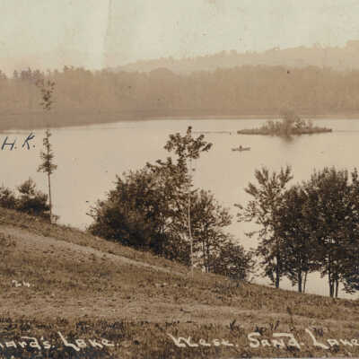 Reichard's Lake, West Sand Lake, NY: Reichard's Lake, West Sand Lake, NY, postcard.