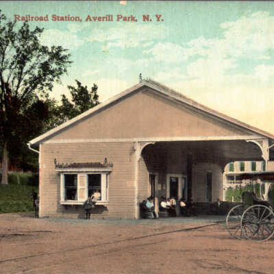Historic Photo of Original Tremont Lumber Location: Photo from Gino's Trolley Page http://gino.cdfw.net/_trolleypage/TNE/tne2.html