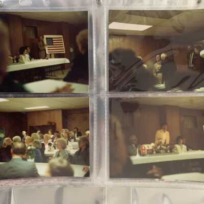 PB1 Page 21 - May of 1988 Annual Meeting: Upper right - Rosemary Supkis, Ross French, Irene Maguire and Ann Lilly.
Lower right - Cet Guaryck, Diane and Bill Freeman and Rebecca Harrison