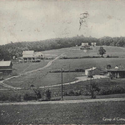 Group of Cottages, Sunset Terrace, Route 43 / Albany Avenue, Averill Park, NY: Group of Cottages, Sunset Terrace, Route 43 / Albany Avenue, Averill Park, NY, postcard.
