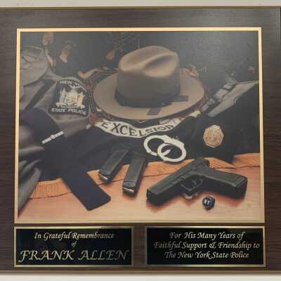 NYS Trooper Frank Allen Memorial: NYS Trooper Frank Allen Memorial Plaque