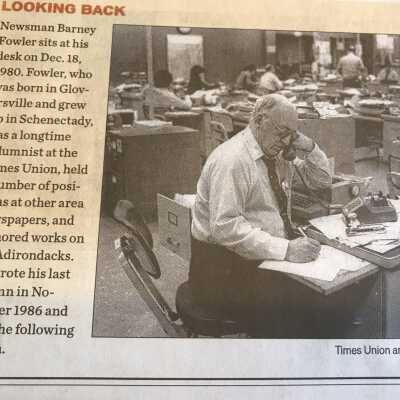 Barney Fowler Remembrance: Featured speaker Barney Fowler was a well known Times Union reporter.