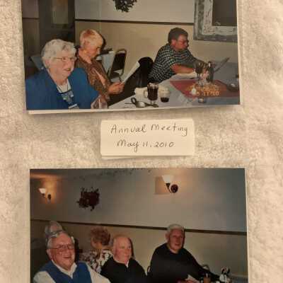 PB3 Page 54 - Annual Meeting May 2010: Top - ? and Grace Briscoe and Joe Farranini.
Bottom - Ed Blanchard, Sylvan Martinage and Mike Hall.