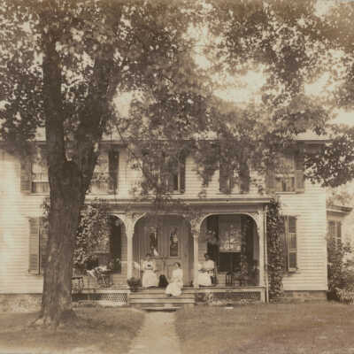 Springhurst, Sand Lake, NY, Front: Springhurst, Sand Lake, NY, postcard.  Front side.  Location unknown.  