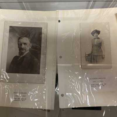 Rymiller Photo Cabinet Display - Top Shelf Julius and Elizabeth Rymiller: Rymiller Photo Cabinet Display - Top Shelf Julius and Elizabeth Rymiller Taborton, NY.