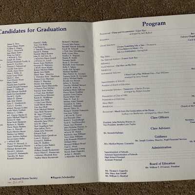 APHS Commencement Program 1985 - Inside Pages