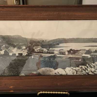 Panoramic View of Glass Lake and Glass Lake Village: Panoramic View of Glass Lake and Glass Lake Village
