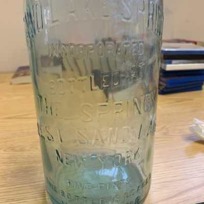 Sand Lake Springs Large Bottle Close Up 2: Sand Lake Springs Large Bottle Close Up 2