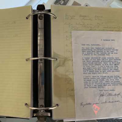 SLSB2 - Pages 13 and 14: Letter from Mr. John Allendorph to Mrs. Nadareski requesting an interview.