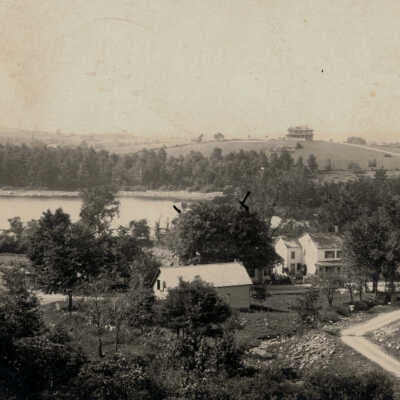 Glass Lake, Sand Lake, NY: Glass Lake, Sand Lake, NY, postcard.