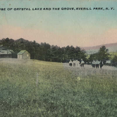 A Glimpse of Crystal Lake and The Grove, Averill Park, NY #1: A Glimpse of Crystal Lake and The Grove, Averill Park, NY, postcard.  Specimen 1 of 2.
